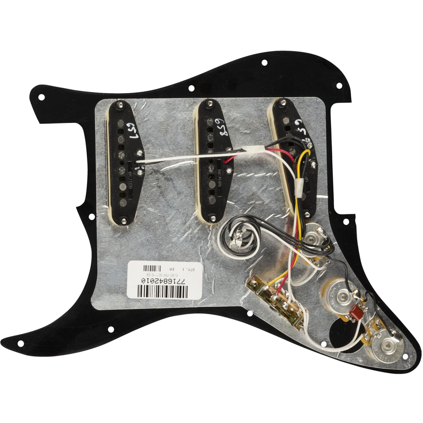 Fender Pre-Wired Tex-Mex SSS Stratocaster Pickguard, Black | eBay
